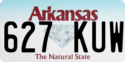 AR license plate 627KUW