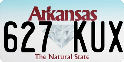 AR license plate 627KUX
