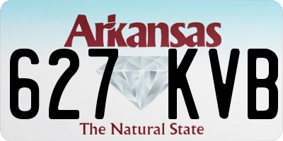 AR license plate 627KVB