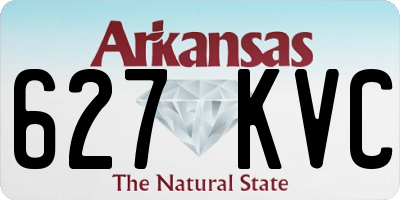AR license plate 627KVC