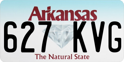 AR license plate 627KVG