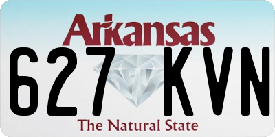AR license plate 627KVN