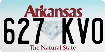 AR license plate 627KVO