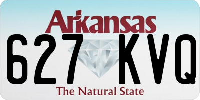 AR license plate 627KVQ