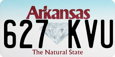 AR license plate 627KVU