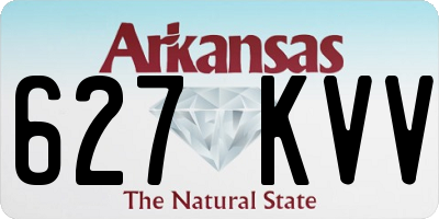 AR license plate 627KVV