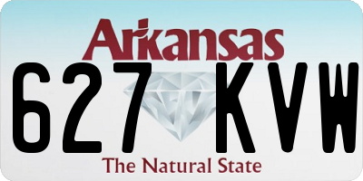 AR license plate 627KVW
