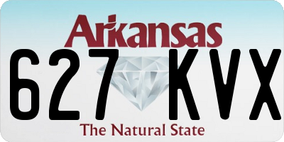 AR license plate 627KVX