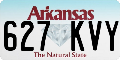 AR license plate 627KVY
