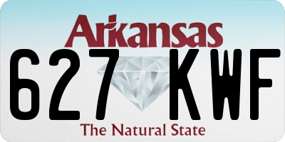 AR license plate 627KWF