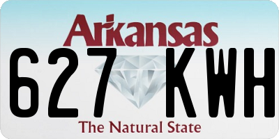 AR license plate 627KWH