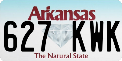 AR license plate 627KWK