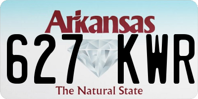 AR license plate 627KWR