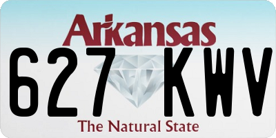AR license plate 627KWV