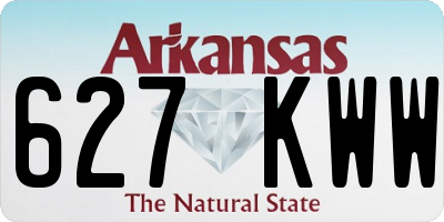 AR license plate 627KWW