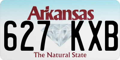 AR license plate 627KXB