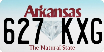AR license plate 627KXG