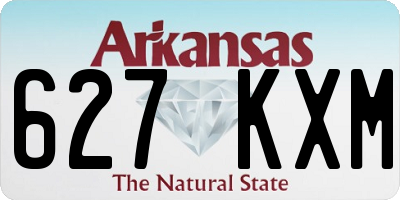 AR license plate 627KXM