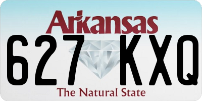 AR license plate 627KXQ