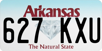 AR license plate 627KXU