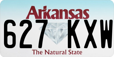 AR license plate 627KXW