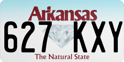 AR license plate 627KXY