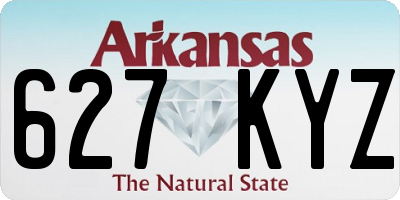 AR license plate 627KYZ