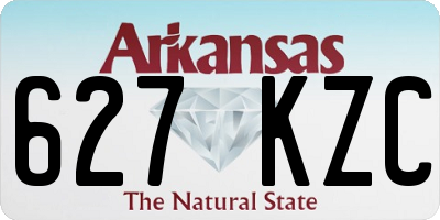 AR license plate 627KZC