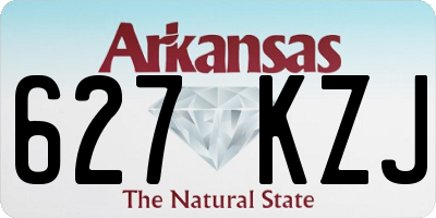 AR license plate 627KZJ