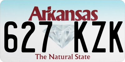 AR license plate 627KZK