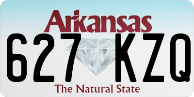 AR license plate 627KZQ