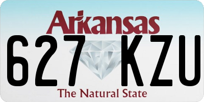 AR license plate 627KZU