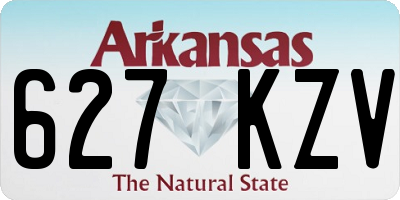 AR license plate 627KZV