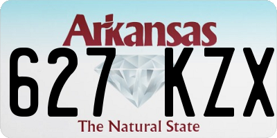 AR license plate 627KZX