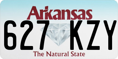 AR license plate 627KZY