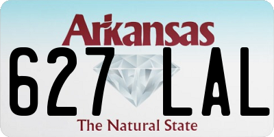 AR license plate 627LAL