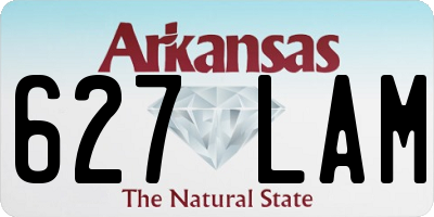 AR license plate 627LAM