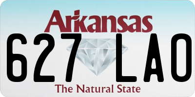 AR license plate 627LAO