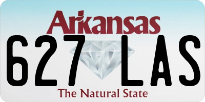 AR license plate 627LAS
