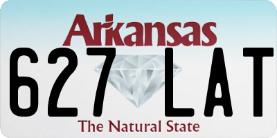 AR license plate 627LAT