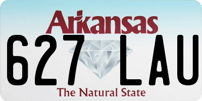AR license plate 627LAU
