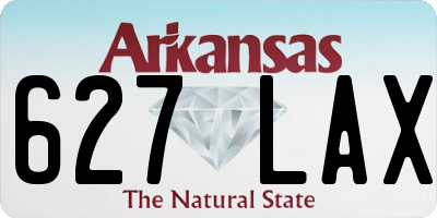 AR license plate 627LAX