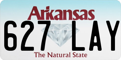 AR license plate 627LAY
