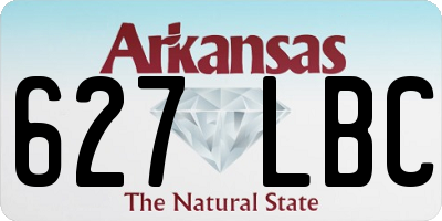 AR license plate 627LBC