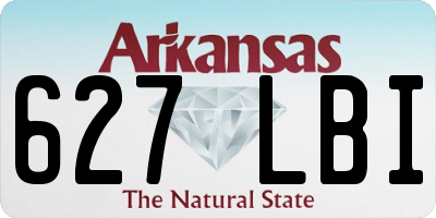 AR license plate 627LBI