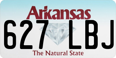AR license plate 627LBJ