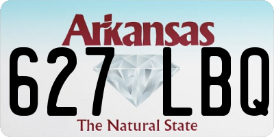 AR license plate 627LBQ
