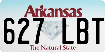 AR license plate 627LBT