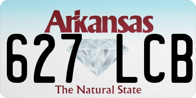 AR license plate 627LCB