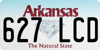 AR license plate 627LCD